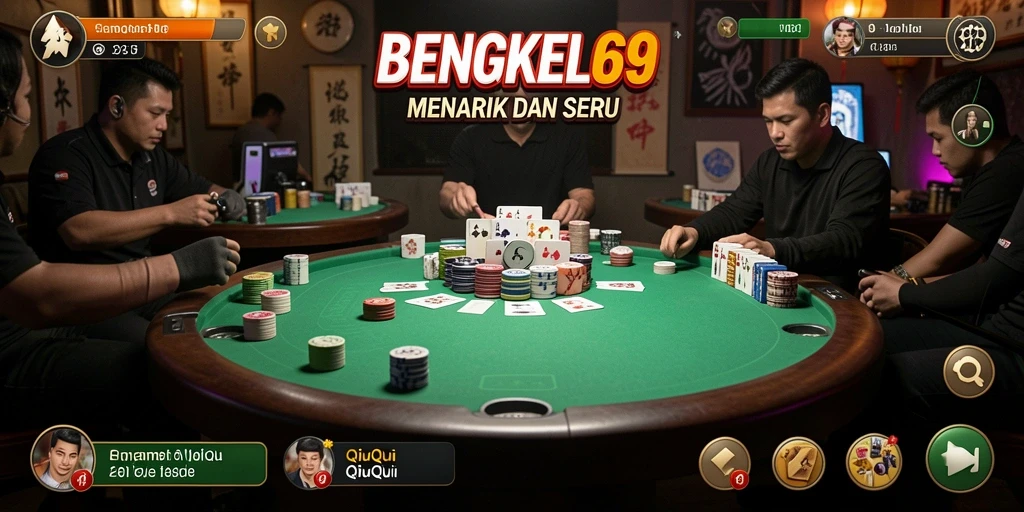 Tampilan gameplay seru dalam aplikasi BENGKEL69.