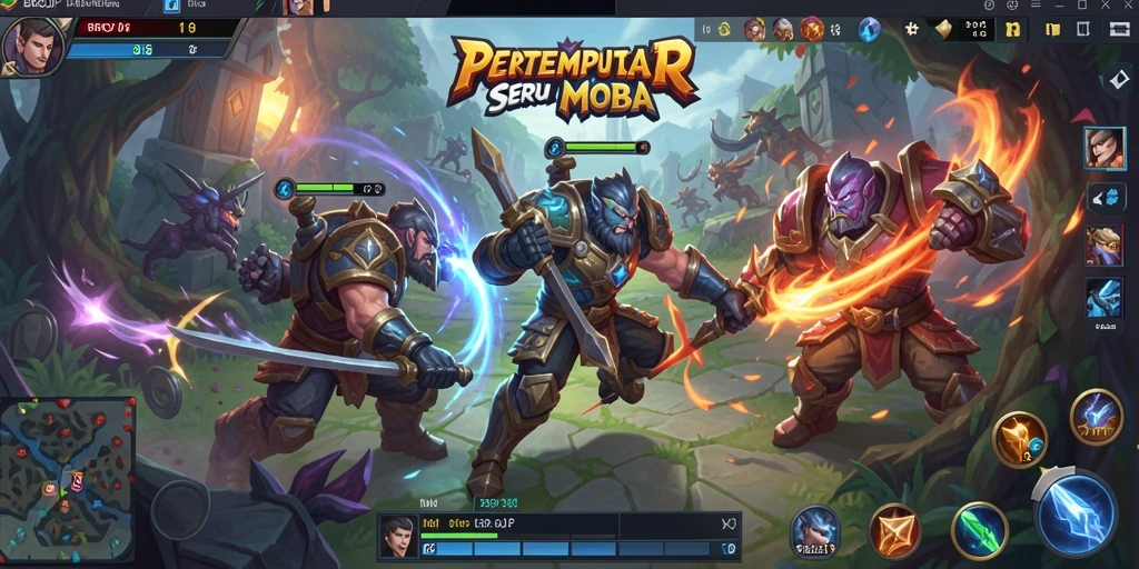Tampilan gameplay BROJP yang mendebarkan dan penuh aksi.
