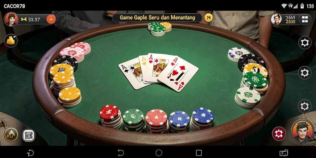 Tampilan gameplay Gaple yang menarik dan interaktif.