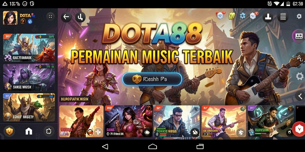 Tampilan menarik dalam gameplay musik DOTA88 yang memikat.