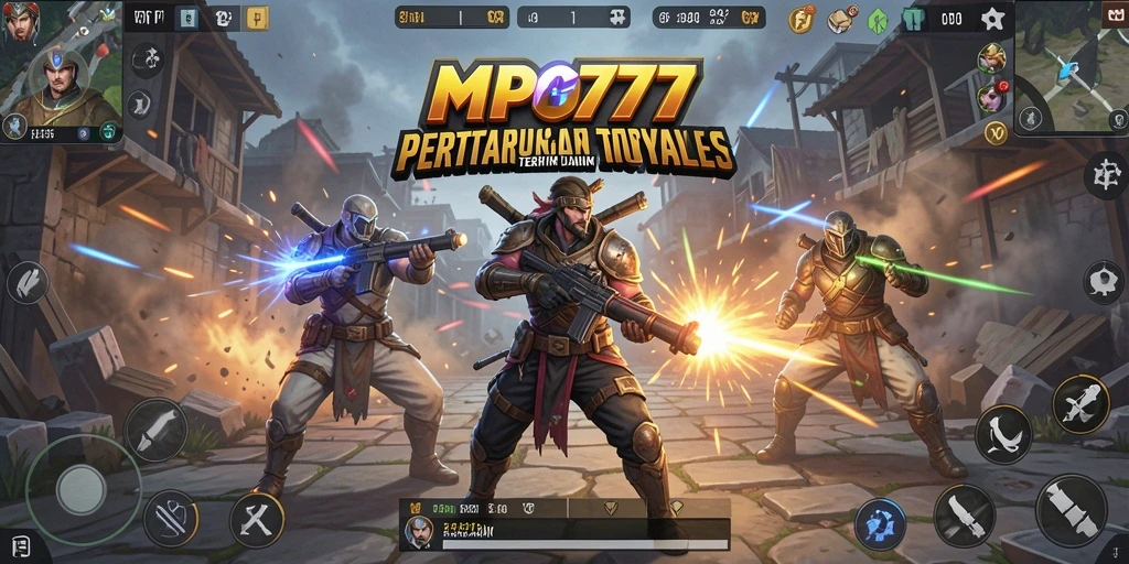 Tangkapan layar MPO777 menampilkan pertarungan seru dalam arena Battle Royale.