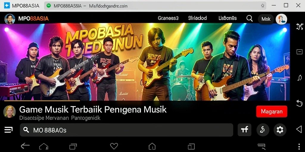 Screenshot MPO88ASIA menampilkan momen seru dalam permainan musik.