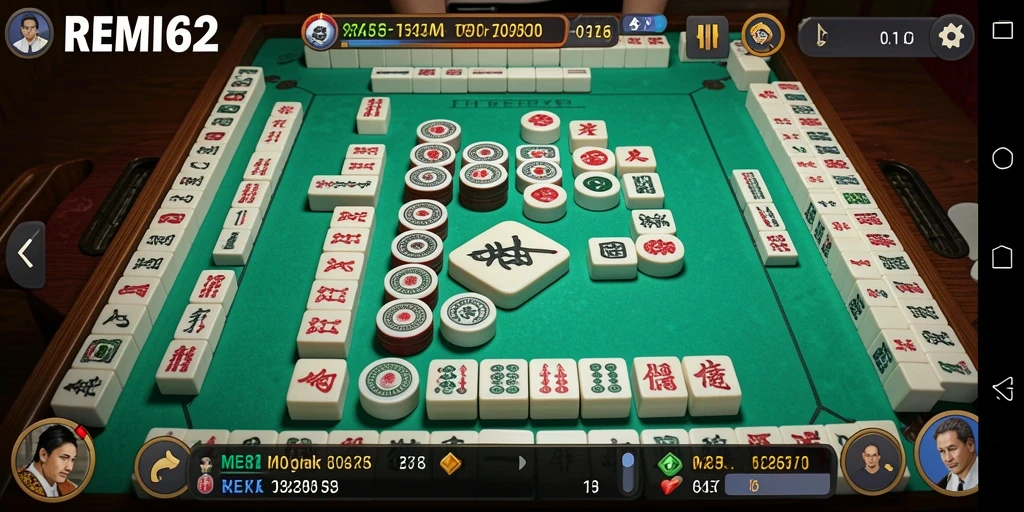 Gameplay seru dan menantang di REMI62 Mahjong.