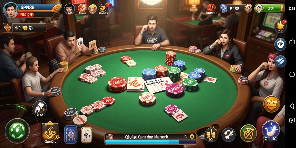 Tampilan gameplay QiuQiu yang menarik di SPN88.