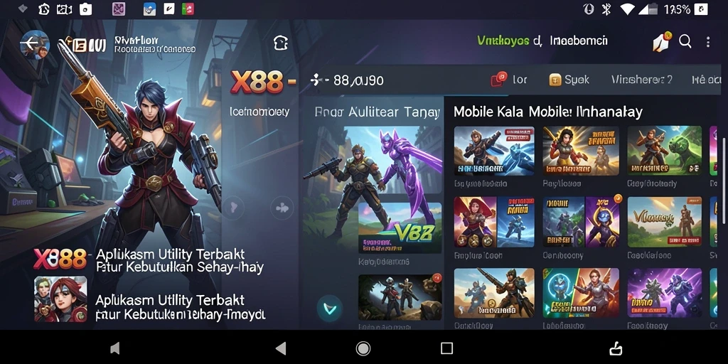 Tampilan antarmuka pengguna X88 yang sederhana dan intuitif.